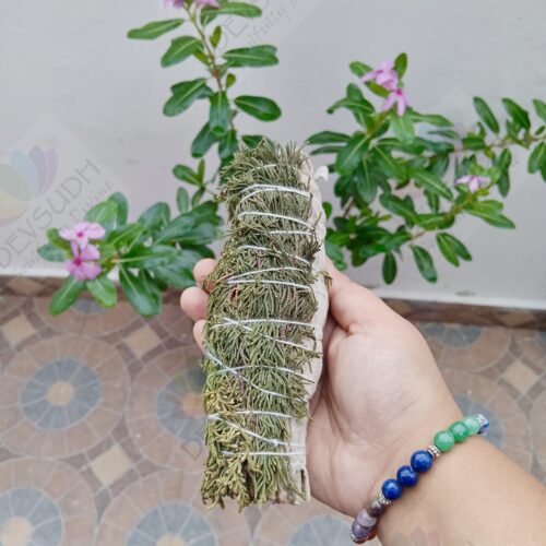White Sage with Cedar Smudge Stick