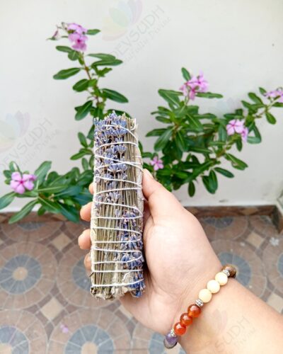 White Sage with Lavender Smudge Stick