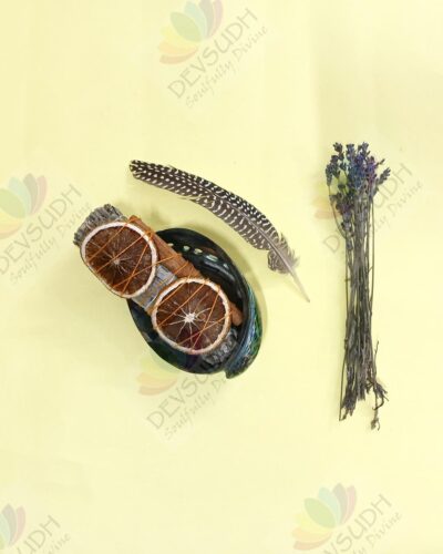 White Sage with Orange & Cinnamon Smudge Stick