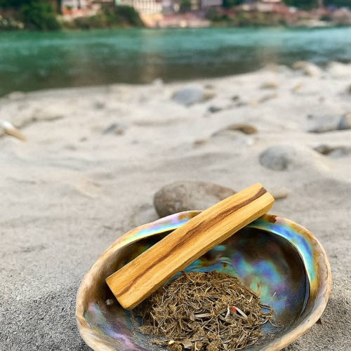 7 Chakra Smudge Mix (with Peruvian Palo Santo stick)