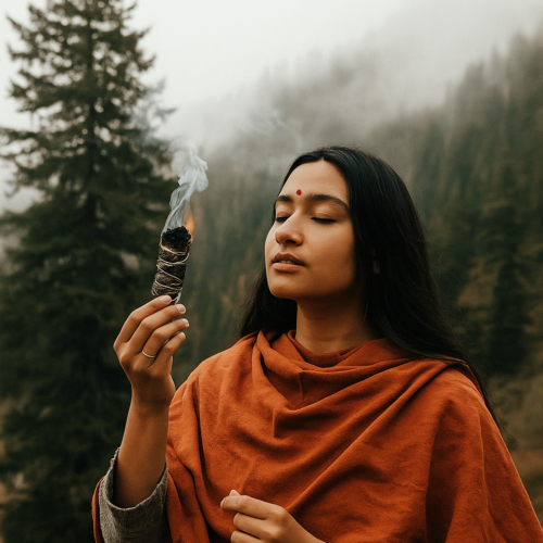 White Sage with Cedar Smudge Stick