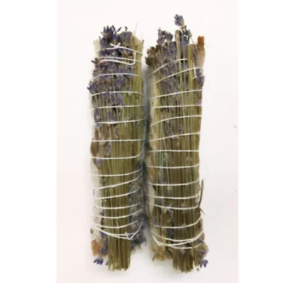 White Sage with Lavender Smudge Stick
