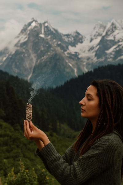 White Sage with Mugwort Smudge Stick