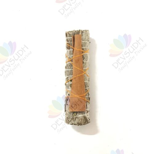 White Sage with Cinnamon Smudge Stick