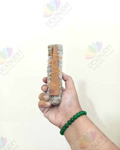 White Sage with Cinnamon Smudge Stick