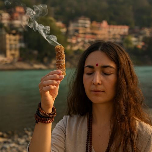 White Sage with Vetiver Smudge Stick