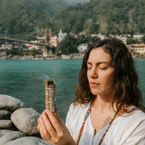 White Sage with Cinnamon Smudge Stick