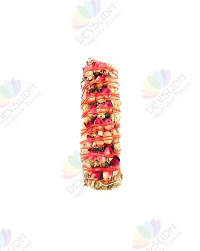 White Sage with Rose Buds Smudge Stick