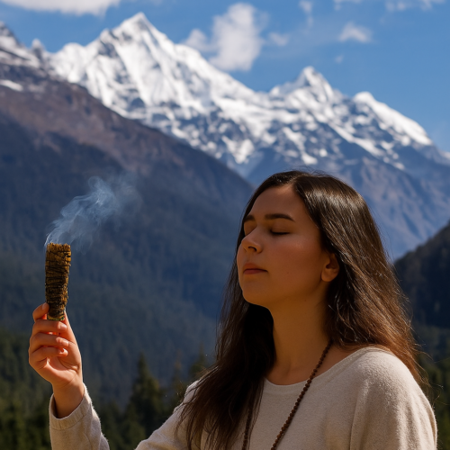 White Sage with Juniper Smudge Stick