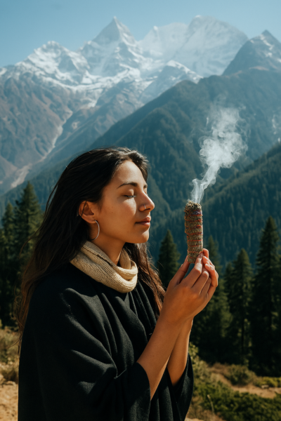 White Sage with Rosemary & Lavender Smudge Stick