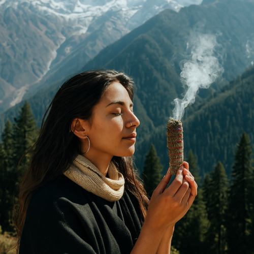 White Sage with Rosemary & Lavender Smudge Stick