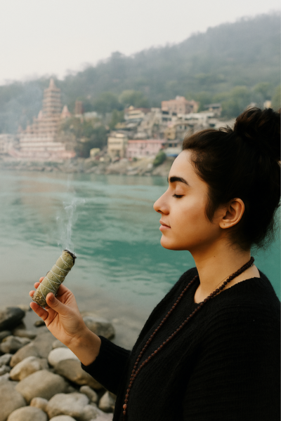 White Sage with Eucalyptus Smudge Stick