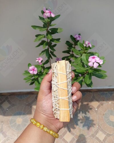 California White Sage with Peruvian Palo Santo Smudge Stick