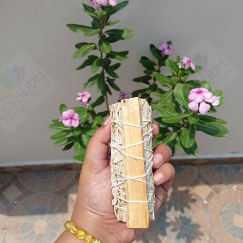 California White Sage with Peruvian Palo Santo Smudge Stick