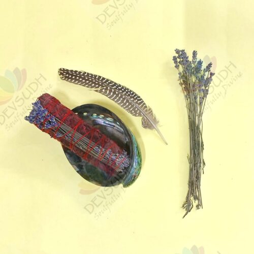 Dragon’s Blood Sage with Lavender Smudge Stick