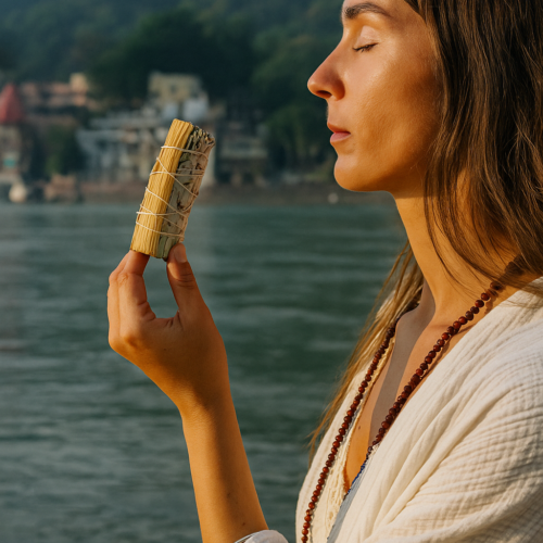 California White Sage with Peruvian Palo Santo Smudge Stick