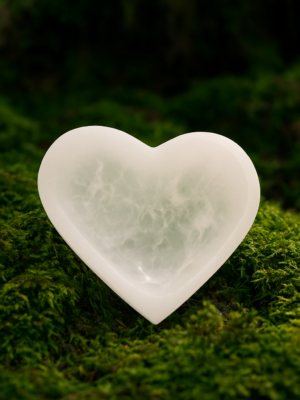 Selenite Bowl (4.5″ Heart shaped)