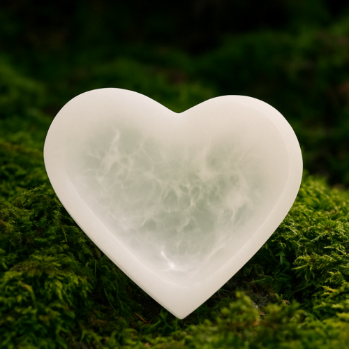 Selenite Bowl (4.5″ Heart shaped)