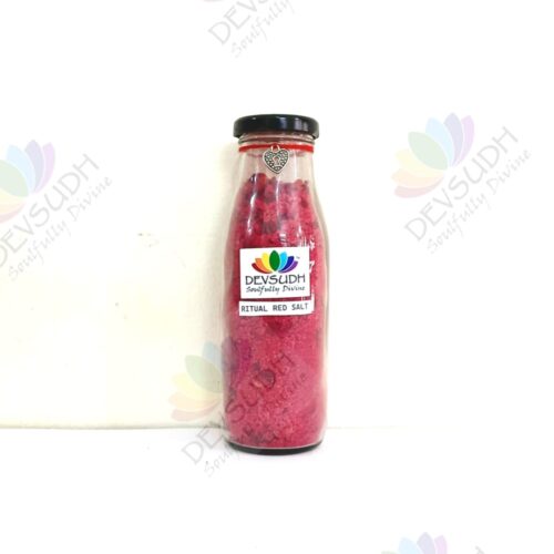 Ritual Red Salt (Love & Protection Salt) in Glass bottle