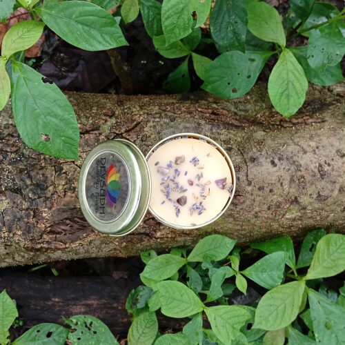 Lavender Smudge Candle (Triple hemp wick candle)