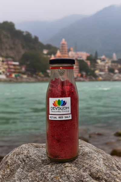 Ritual Red Salt (Love & Protection Salt) in Glass bottle