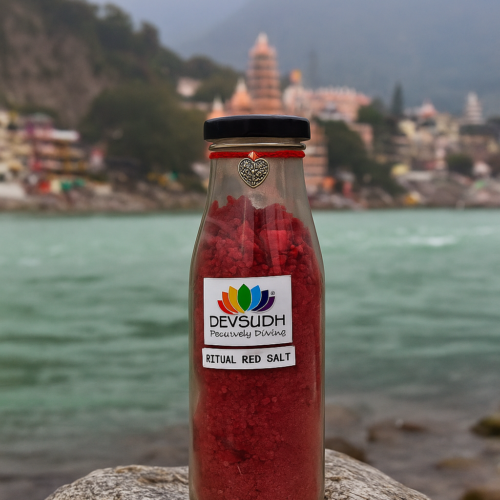 Ritual Red Salt (Love & Protection Salt) in Glass bottle