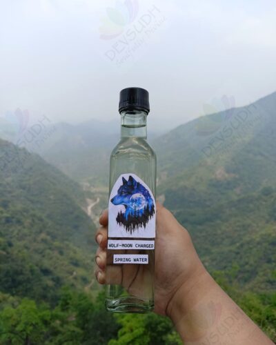Wolf Moon charged Himalayan Spring Water (250 ml Glass bottle)