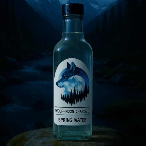 Wolf Moon charged Himalayan Spring Water (250 ml Glass bottle)