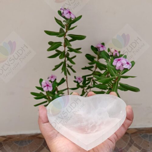 Selenite Bowl (4.5″ Heart shaped)