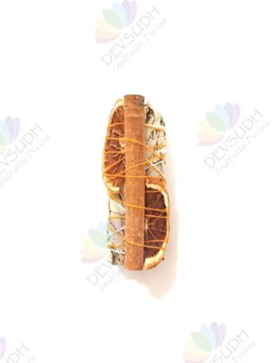 California White Sage with Orange & Cinnamon Smudge Stick
