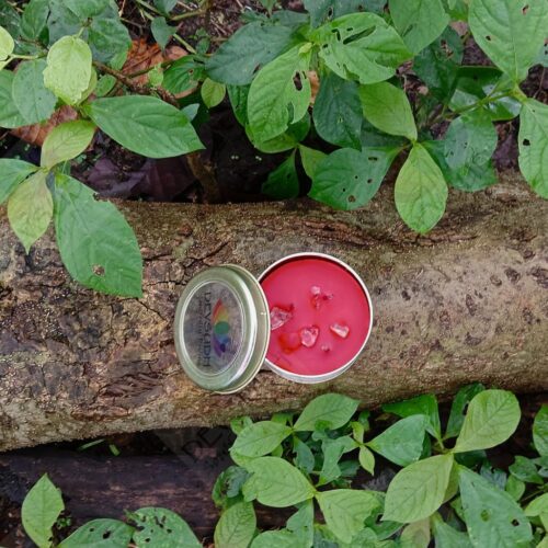 Dragon's Blood & Sandalwood Smudge Candle (Triple hemp wick candle)