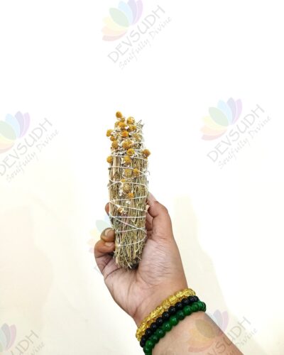 White Sage with Chamomile Smudge Stick