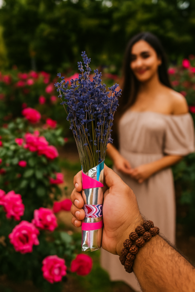 Kashmiri Lavender Bouquet - 80 stems, 8"- 10" length (Lavender d'Amour) - A thoughtful gift for loved ones
