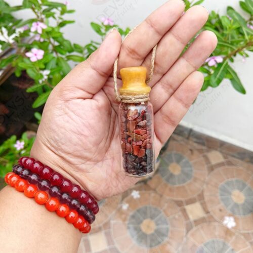 Root | Muladhara Chakra Spell Jar (Hangable and Sealed with beeswax)