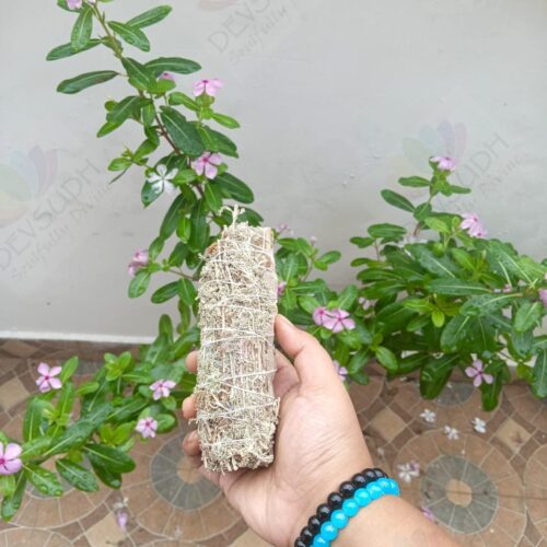 White Sage with Santolina Smudge Stick