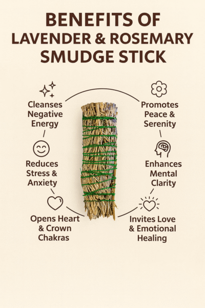 LAVENDER & ROSEMARY SMUDGE STICK